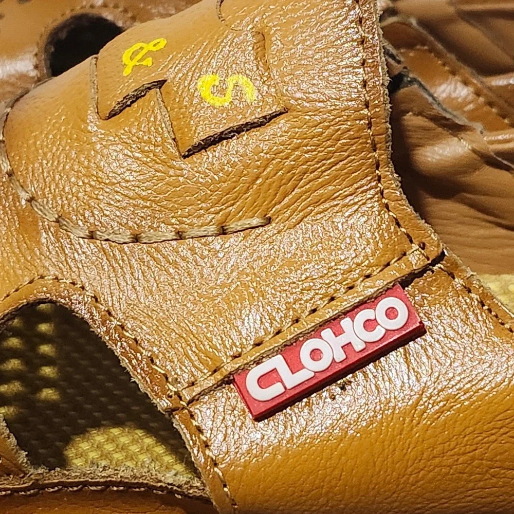 CLOHCO Mens Leather Fisherman Sandals 9917 280 Tan Brown Slip On Loafers Size 10